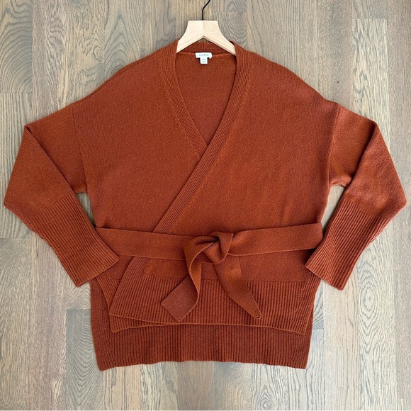 Cuyana | Sweaters | Cuyana Recycled Cashmere Soft Wrap Sweater In Ginger Size Medium | Poshmark